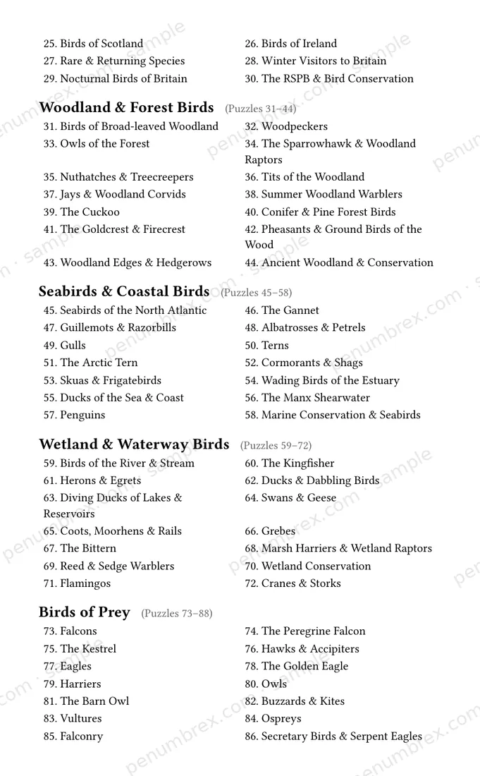 Page 4 of The Penumbrex Book of Birds