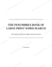 Page 1 of The Penumbrex Book of Large Print Word Search — Volume 1