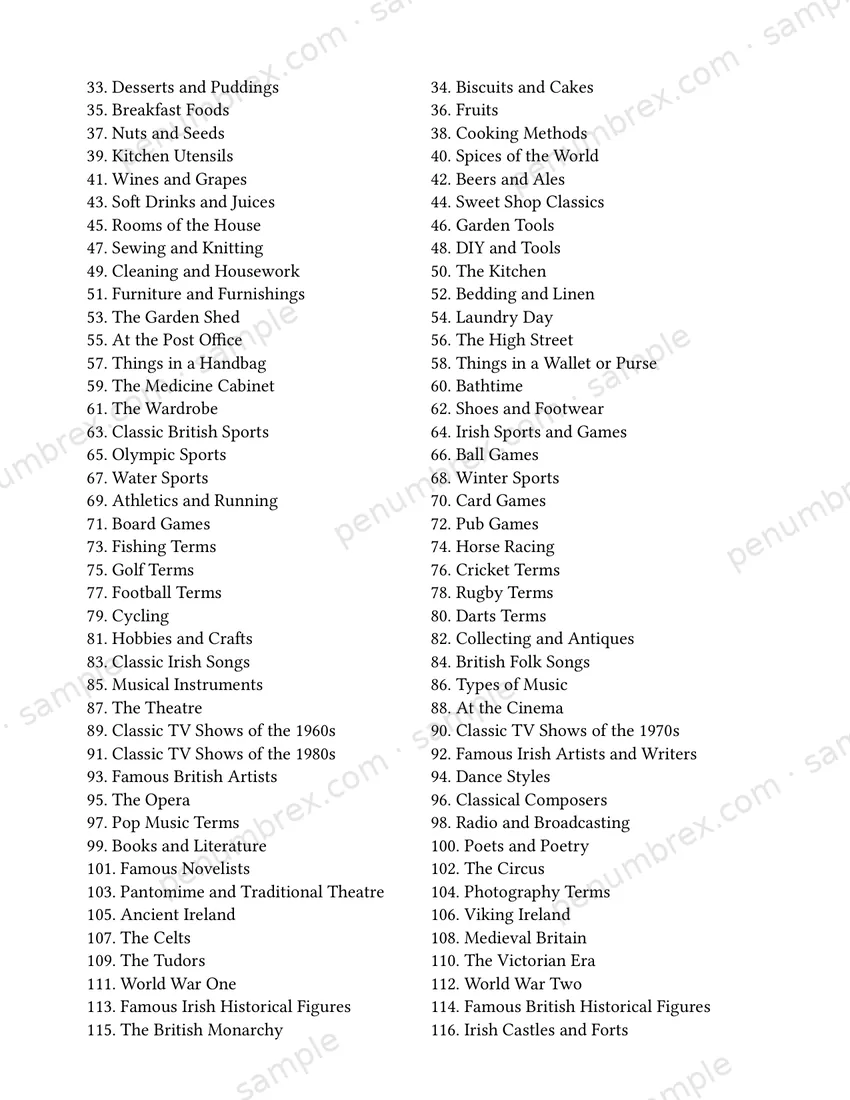 Page 4 of The Penumbrex Book of Large Print Word Search — Volume 1