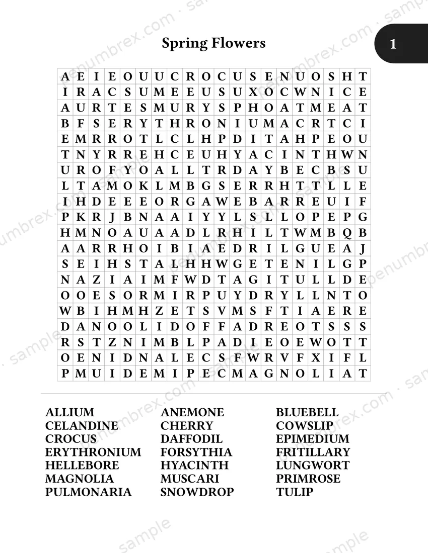 Page 7 of The Penumbrex Book of Large Print Word Search — Volume 2