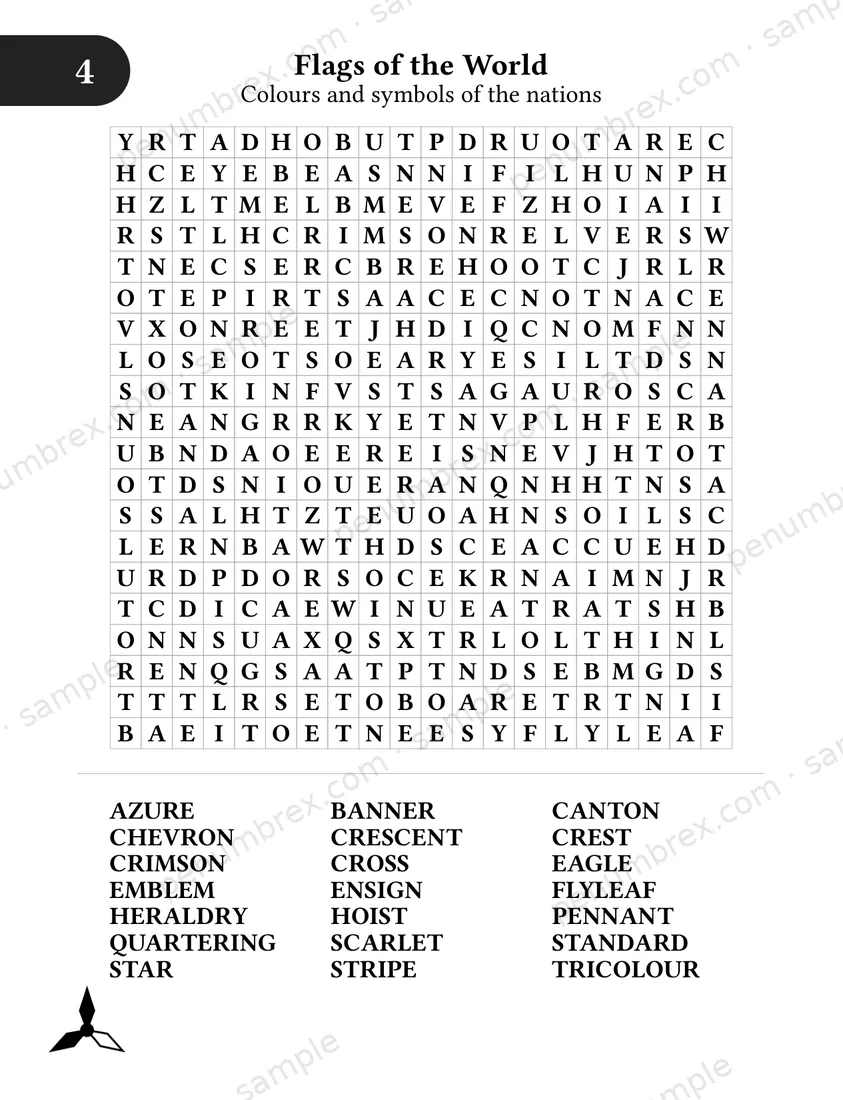 Page 10 of The Penumbrex Book of Large Print Word Search — Volume 3