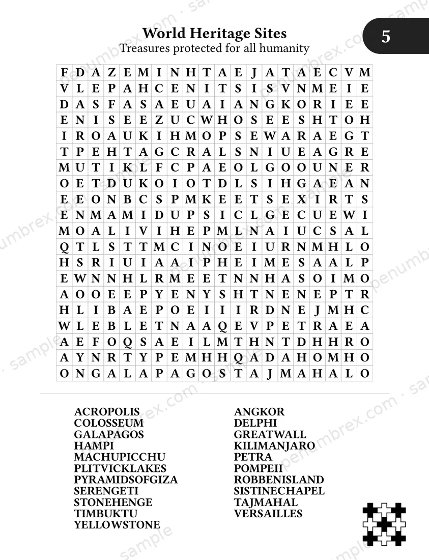 Page 11 of The Penumbrex Book of Large Print Word Search — Volume 3