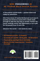 Back cover of Mini Penumbrex #1 — The World Around Us — Word Search