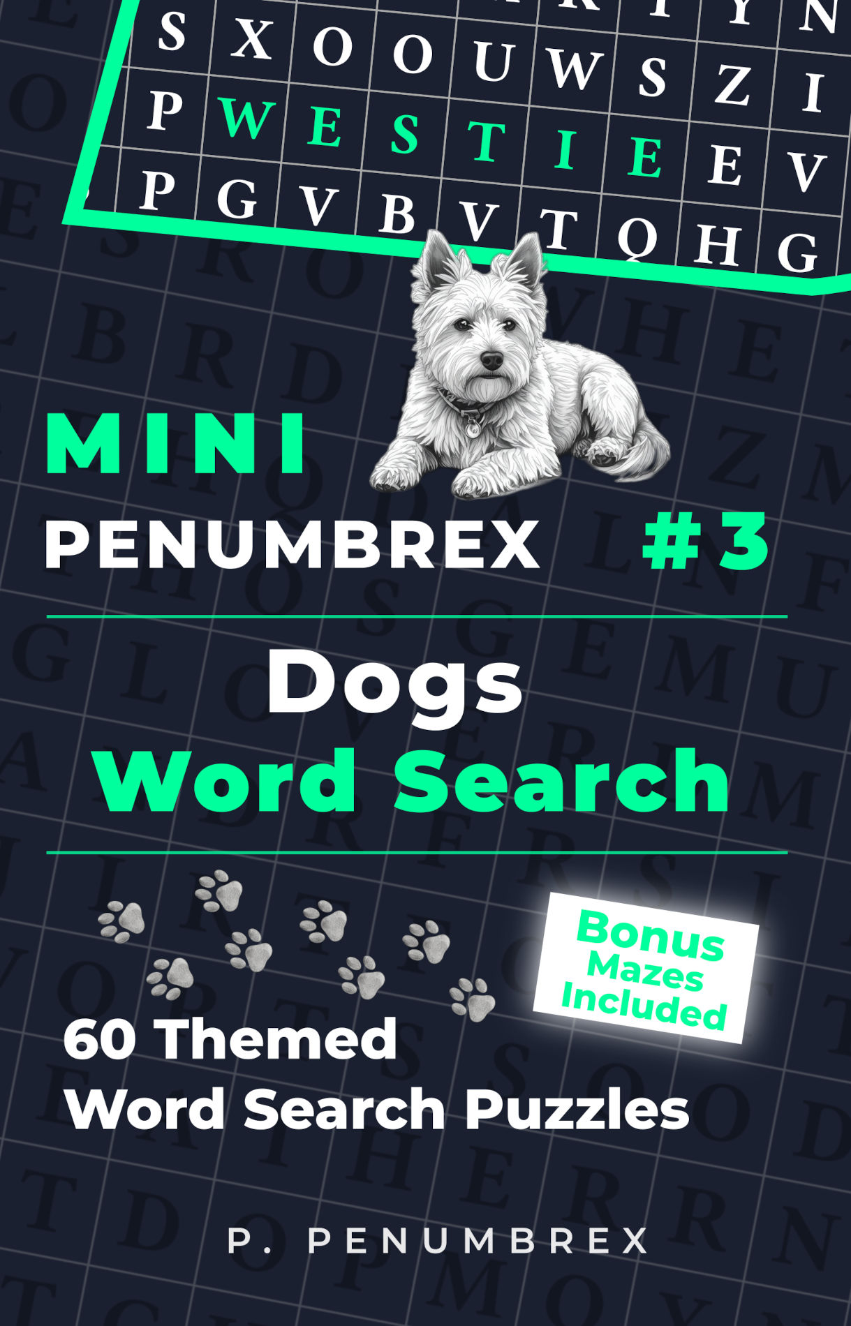 Front cover of Mini Penumbrex #3 — Dogs — Word Search
