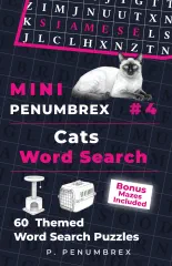 Front cover of Mini Penumbrex #4 — Cats — Word Search
