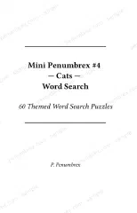 Page 1 of Mini Penumbrex #4 — Cats — Word Search