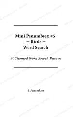 Page 1 of Mini Penumbrex #5 — Birds — Word Search