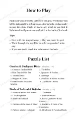 Page 3 of Mini Penumbrex #5 — Birds — Word Search