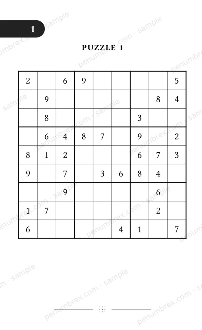 Page 4 of Penumbrex Sudoku — Easy
