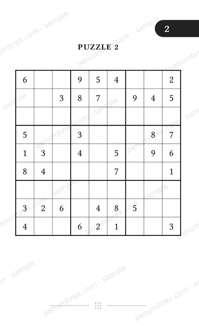 Page 5 of Penumbrex Sudoku — Easy