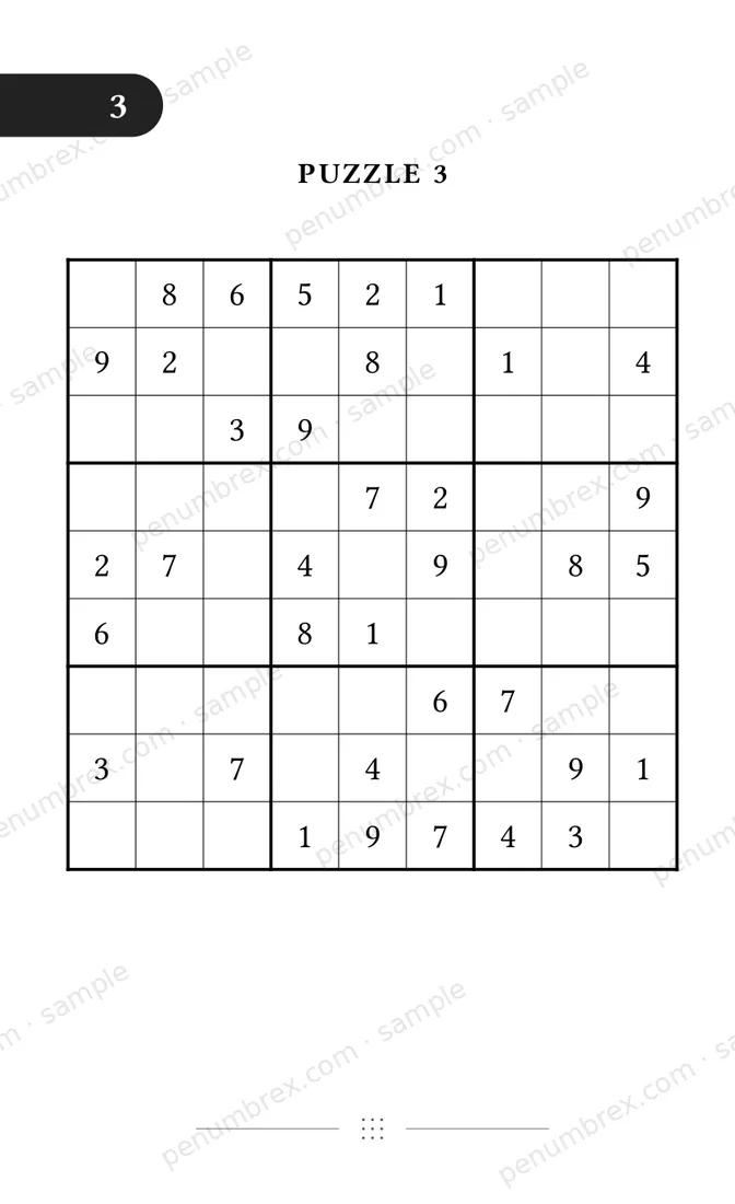 Page 6 of Penumbrex Sudoku — Easy