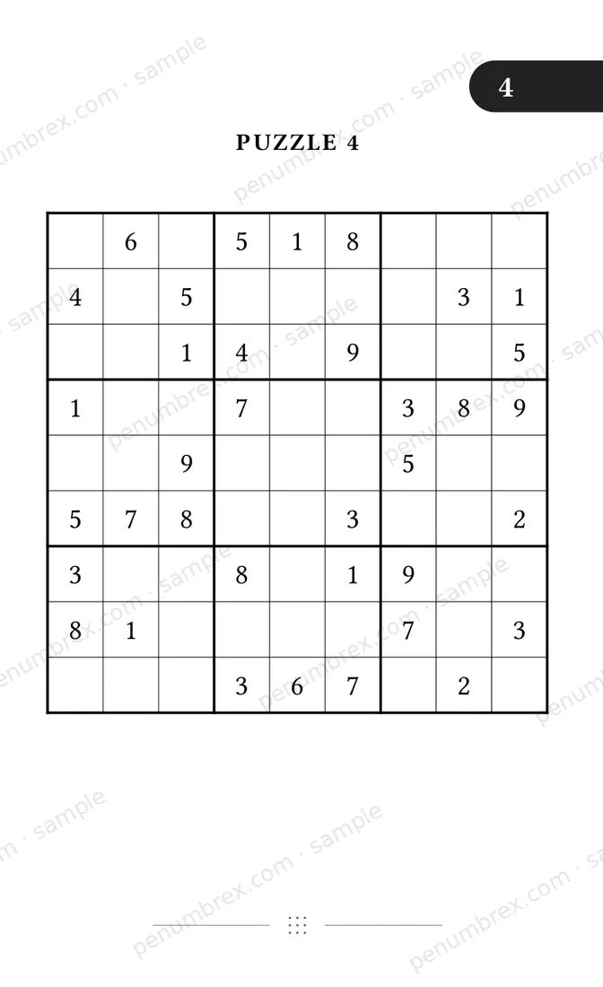 Page 7 of Penumbrex Sudoku — Easy